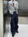 RT No. 32007 RAW DENIM BAGGY STRAIGHT JEANS