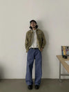 RT No. 18830 FRENCH BLUE WORKWEAR STRAIGHT PANTS