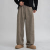 RT No. 12449 KHAKI PLEATED WIDE STRAIGHT PANTS