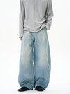 RT No. 12133 LIGHT BLUE BAGGY DENIM JEANS