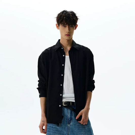 RT No. 40532 BLACK BUTTON UP SHIRT