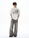RT No. 19583 SMOKE GRAY SCIMITAR STRAIGHT JEANS