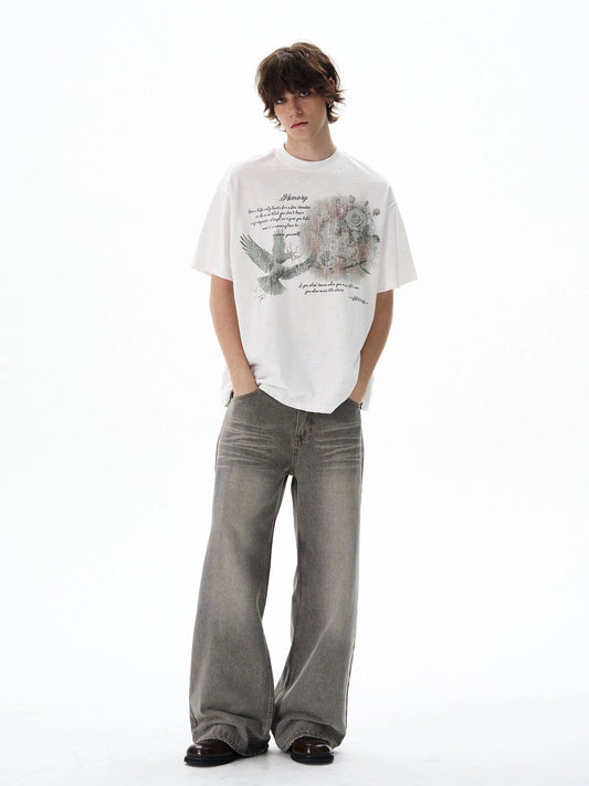 RT No. 19583 SMOKE GRAY SCIMITAR STRAIGHT JEANS