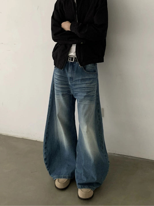 RT No. 29116 WASHED SCIMITAR DENIM JEANS