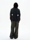 RT No. 32098 KNITWEAR DIAMOND LAZY CARDIGAN JK