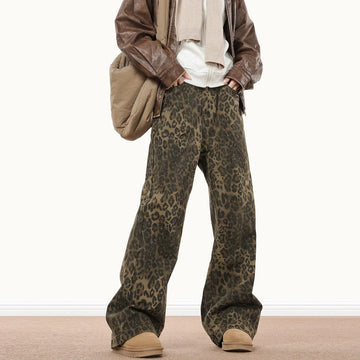 RTK (W) No. 511 LEOPARD STRAIGHT PANTS