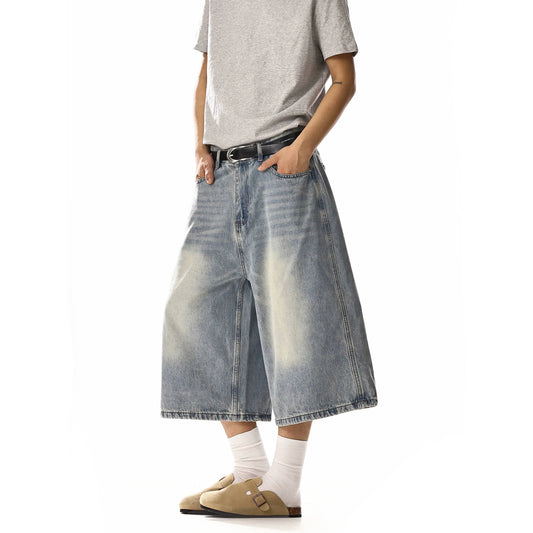 RT No. 18245 WHISKER WASH DENIM SHORTS