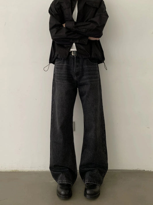 RT No. 28109 BLACK DENIM STRAIGHT JEANS