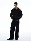 RT No. 20017 BROWN SUEDE COLLAR JK