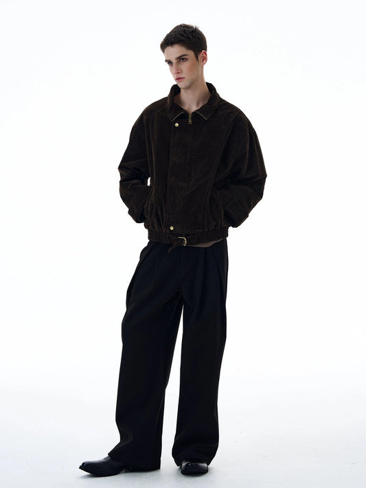 RT No. 20017 BROWN SUEDE COLLAR JK