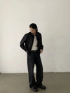 RT No. 28109 BLACK DENIM STRAIGHT JEANS