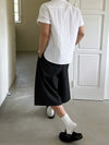 RT No. 18708 PLEATED DARK GRAY SHORTS