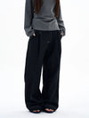 RT No. 29022 PLEATED BAGGY STRAIGHT JEANS