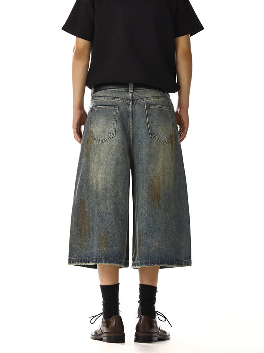RT No. 18119 MUD BLUE DENIM SHORTS