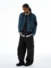 RT No. 19557 BROWN COLLAR DENIM JK
