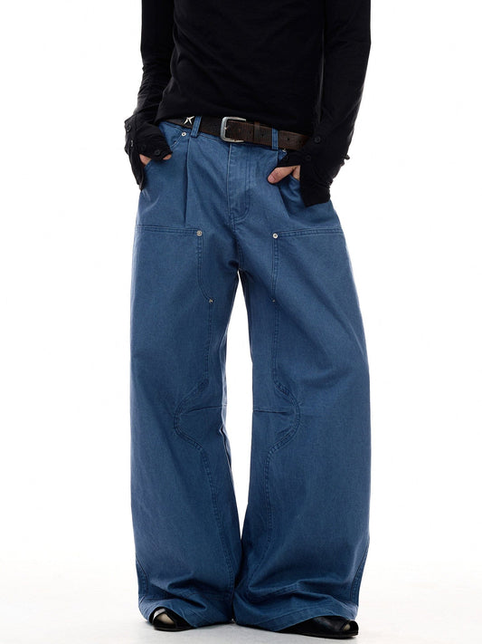 RT No. 55113 PLEATED SILHOUETTE CARGO PANTS