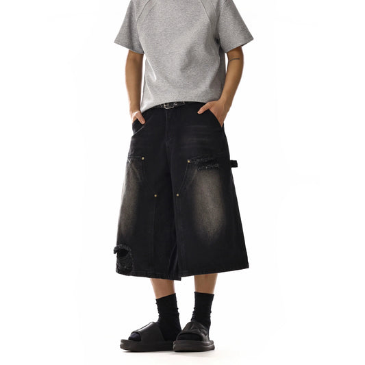 RT No. 18118 DISTRESSED WORKWEAR SHORTS