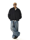 RT No. 28007 MAINICHI BLACK STAND COLLAR SWEATER