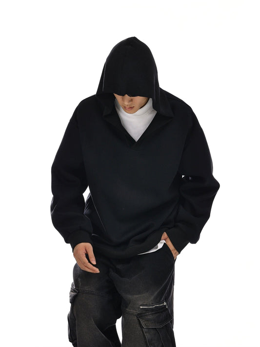 RT No. 12116 V-NECK PULLOVER HOODIE