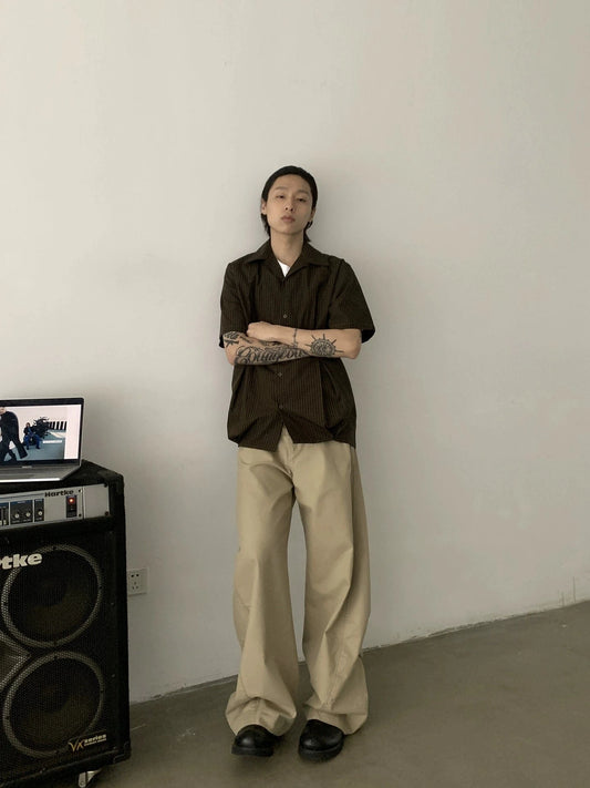 RT No. 19710 KOGYOYO STRAIGHT DRAPE PANTS