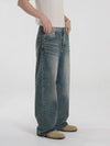 RT No. 18608 WASHED BLUE STRAIGHT DENIM JEANS