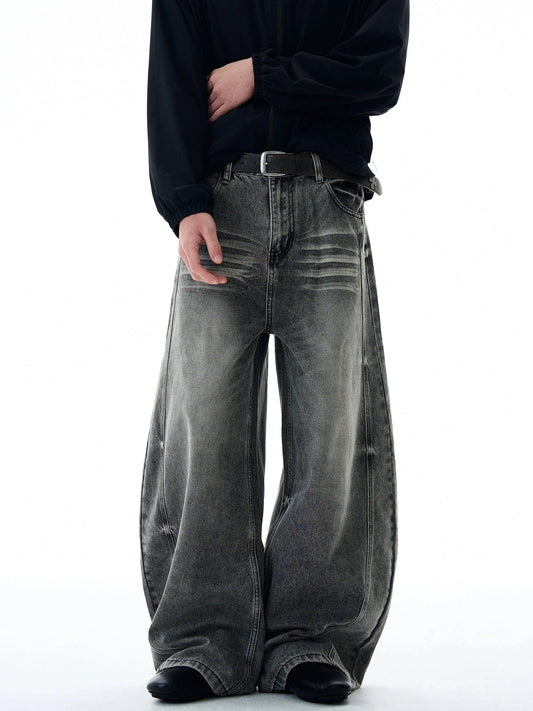RT No. 32824 WHISKER WASH SCIMITAR DENIM JEANS
