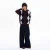RT No. 29044 KNITWEAR DIMAOND POLO SWEATER