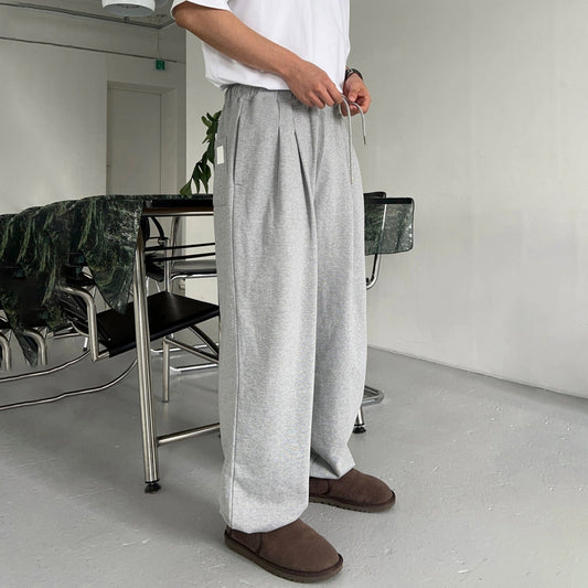 RT No. 11417 FOLDED PLEATED STRAIGHT SWEATPANTS