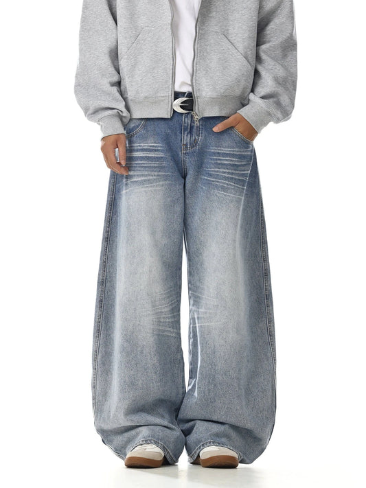 RT No. 32741 WHISKER WASH DENIM JEANS