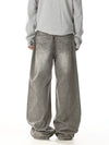 RT No. 32024 WHISKER WASH WIDE STRAIGHT JEANS