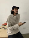 RT No. 29106 STRIPED HALF BUTTON-UP SHIRT