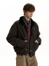 RT No. 50233 FUR COLLAR KNIGHT BUCKLE JACKET