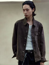 RT No. 29123 BROWN HEM DENIM JK