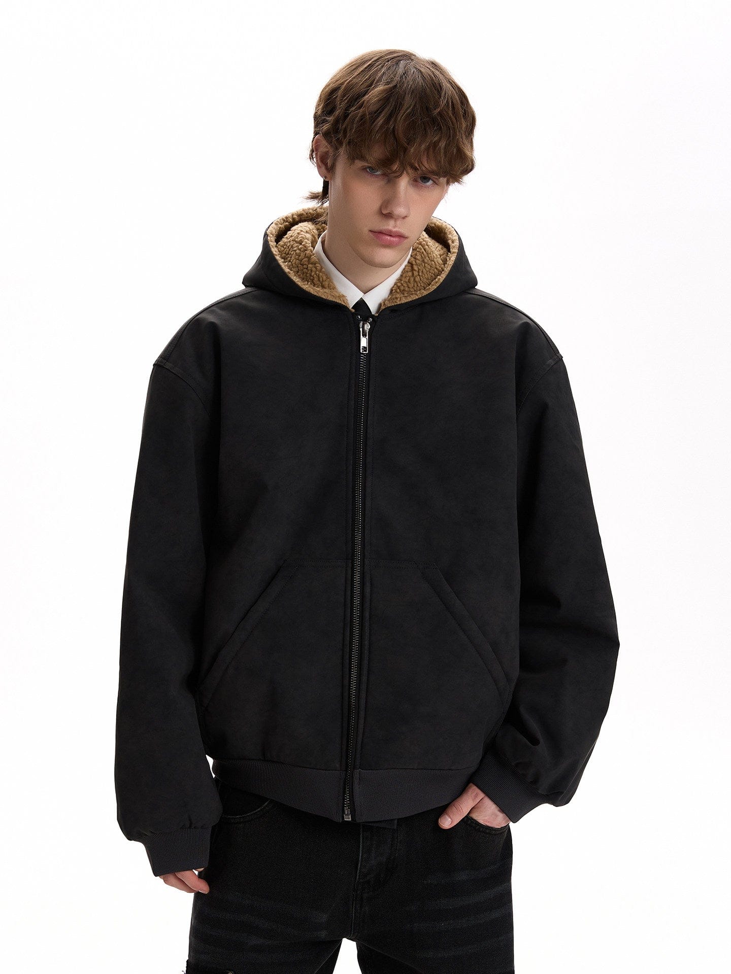 RT No. 59038 FLEECE ZIPPER HOODED JACKET – REALTAKAI