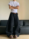 RT No. 32002 DENIM WIDE STRAIGHT JEANS