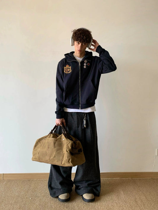 RT No. 18015 SOCCER ZIP BOXY HOODIE