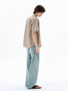 RT No. 18616 PLAID BUTTON-UP SHORT SLEEVE SHIRT