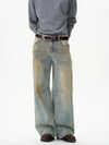 RT No. 12074 MUD BLUE DENIM STRAIGHT JEANS