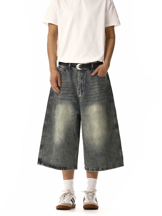 RT No. 18246 WHISKER WASH DENIM SHORTS