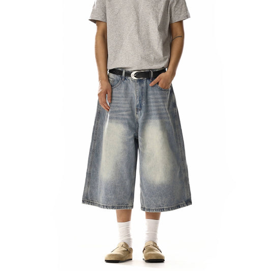 RT No. 18246 WHISKER WASH DENIM SHORTS