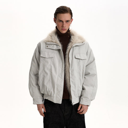 RT No. 58000 FUR COLLAR STAND JACKET