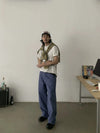 RT No. 18830 FRENCH BLUE WORKWEAR STRAIGHT PANTS