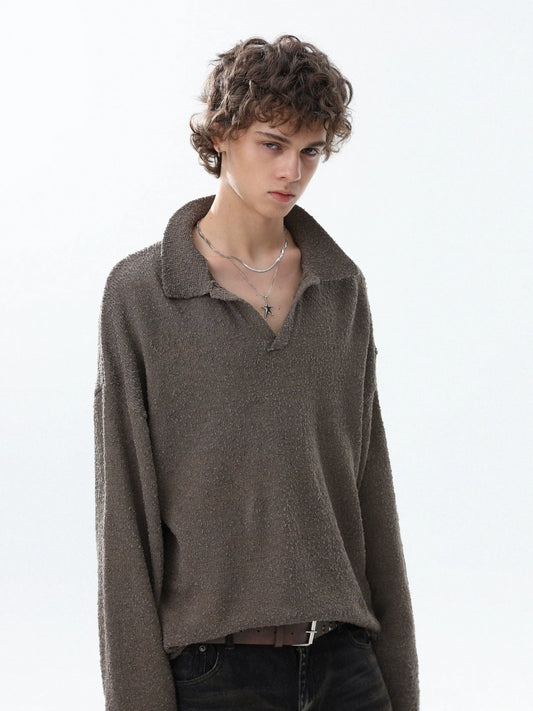 RT No. 50210 KNITWEAR COLLAR SWEATER