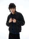 RT No. 25038 MINATO GRAY WOOLEN ZIPPER JK