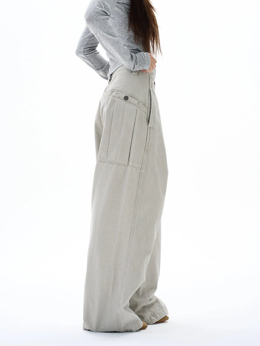 RT No. 29047 CARGO BAGGY STRAIGHT PANTS