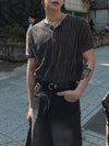 RT No. 18108 KNIT HENRY COLLAR SHORT SLEEVE