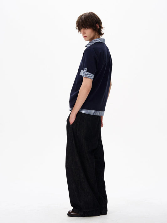 RT No. 18187 TWO PIECE COLLAR SHORT SLEEVE SHIRT
