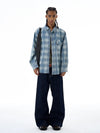 RT No. 19540 PLAID DENIM SHIRT JK
