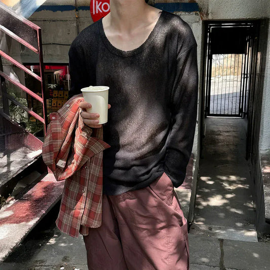 RT No. 40005 KNITWEAR LOOSE LONG SLEEVE