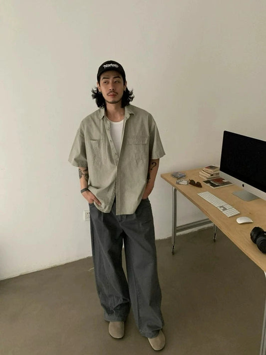 RT No. 18751 WORKWEAR BUTTON-UP SHORT SLEEVE